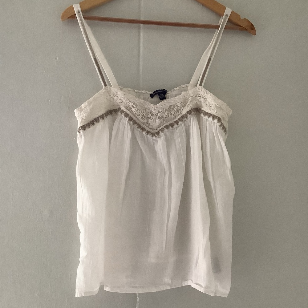 SOLD American Eagle Cream Top S/M